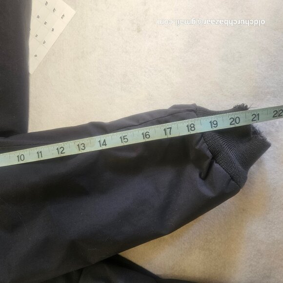 LL Bean Men's navy black Fleece Lined Warm Up winter jacket-super warm size L - Picture 10 of 15